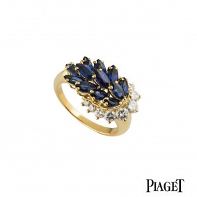 Piaget Diamond and Sapphire Dress Ring Piaget Diamond and Sapphire Dress Ring